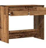 VidaXL Wandtafel 89x41x76,5 cm bewerkt hout oud houtkleurig