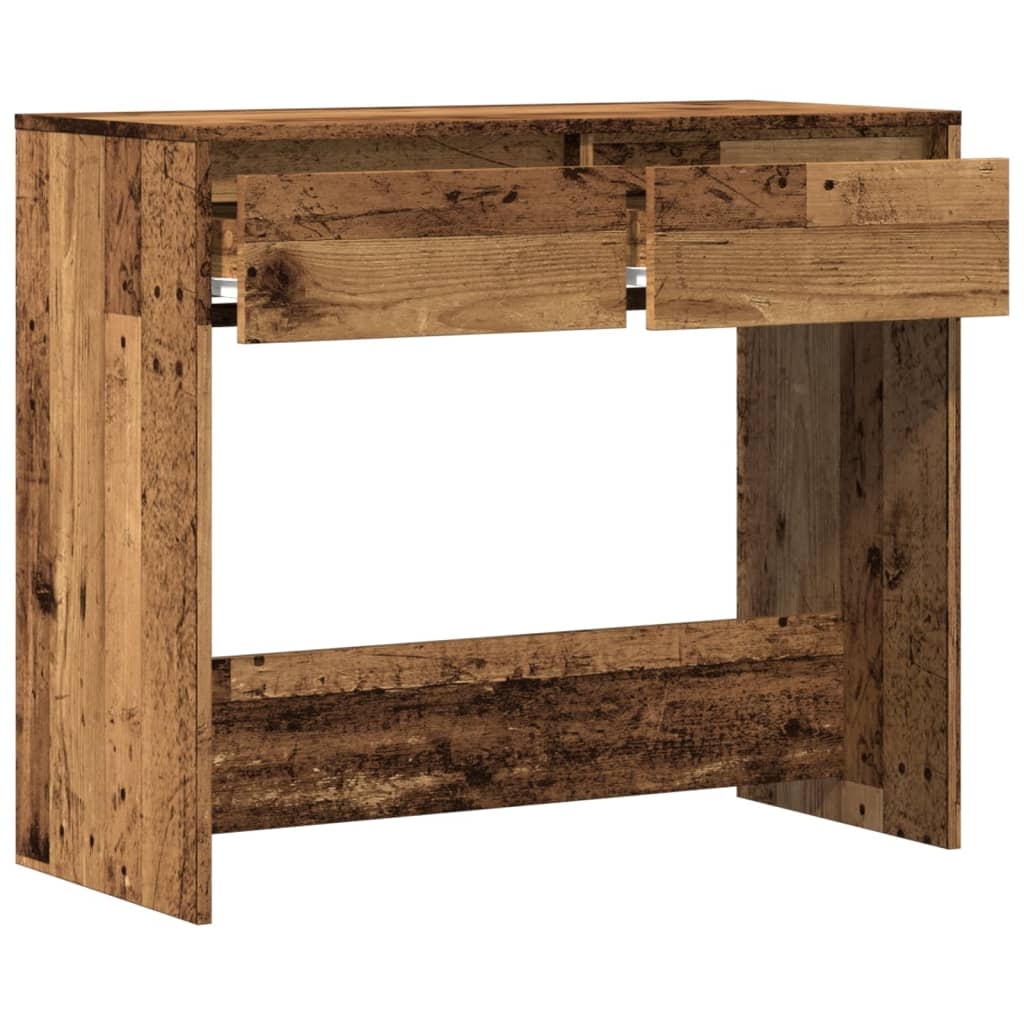 VidaXL Wandtafel 89x41x76,5 cm bewerkt hout oud houtkleurig
