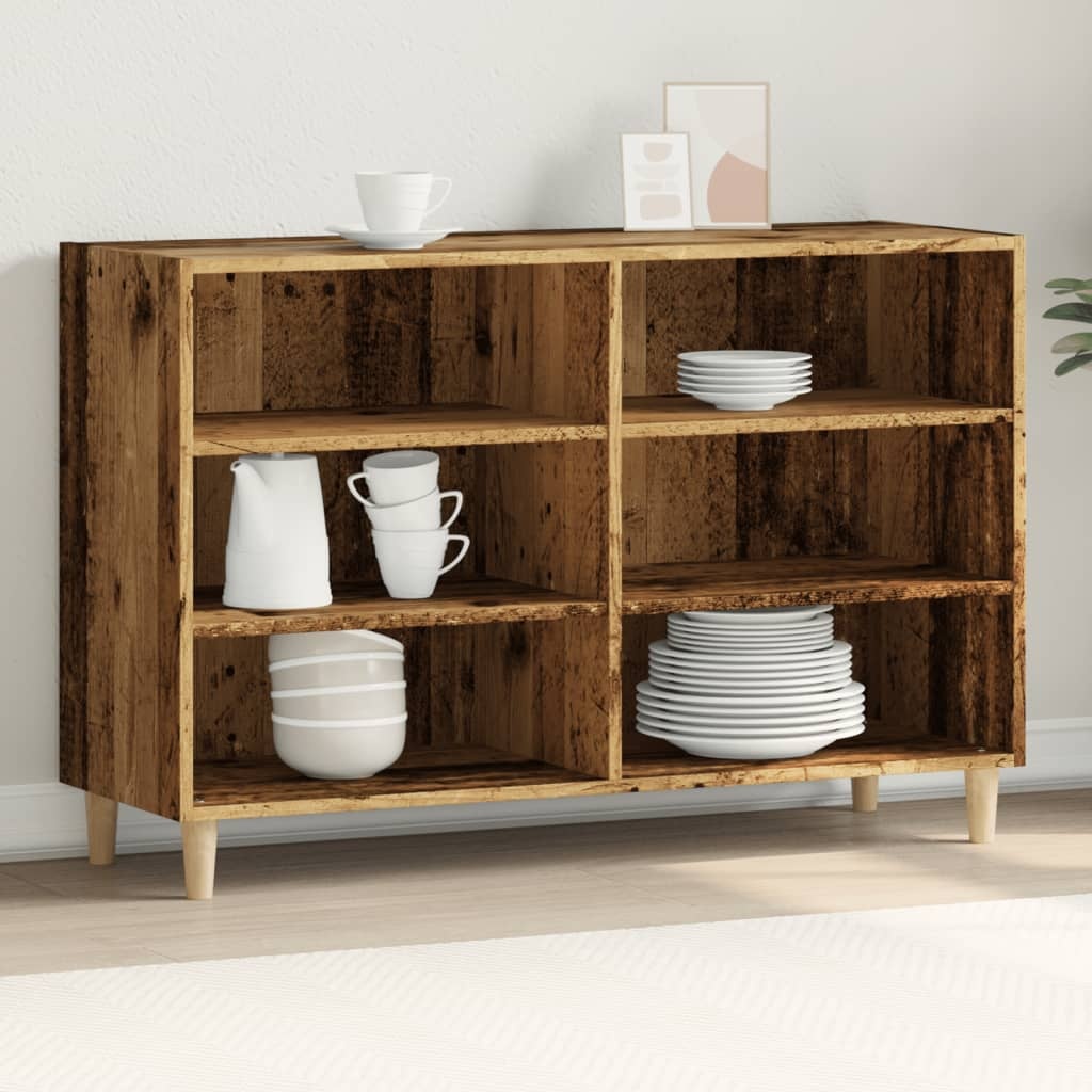 VidaXL Dressoir 103,5x35x70 cm bewerkt hout oud houtkleurig