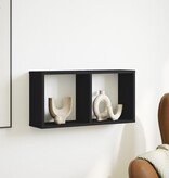 VidaXL Wandkast 60x16x30 cm bewerkt hout zwart
