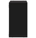 VidaXL Wandkast 60x16x30 cm bewerkt hout zwart