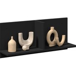 VidaXL Wandkast 70x16,5x30 cm bewerkt hout zwart