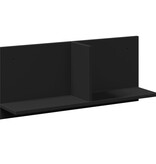 VidaXL Wandkast 70x16,5x30 cm bewerkt hout zwart