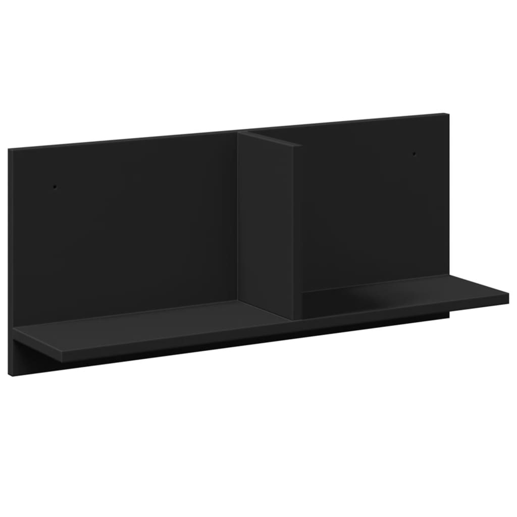 VidaXL Wandkast 70x16,5x30 cm bewerkt hout zwart