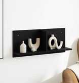 VidaXL Wandkast 70x16,5x30 cm bewerkt hout zwart