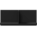 VidaXL Wandkast 70x16,5x30 cm bewerkt hout zwart