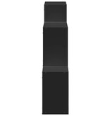 VidaXL Wandkast 78x18x71 cm bewerkt hout zwart