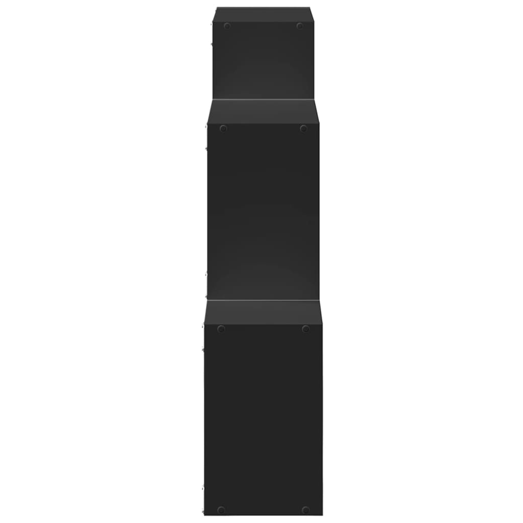 VidaXL Wandkast 78x18x71 cm bewerkt hout zwart