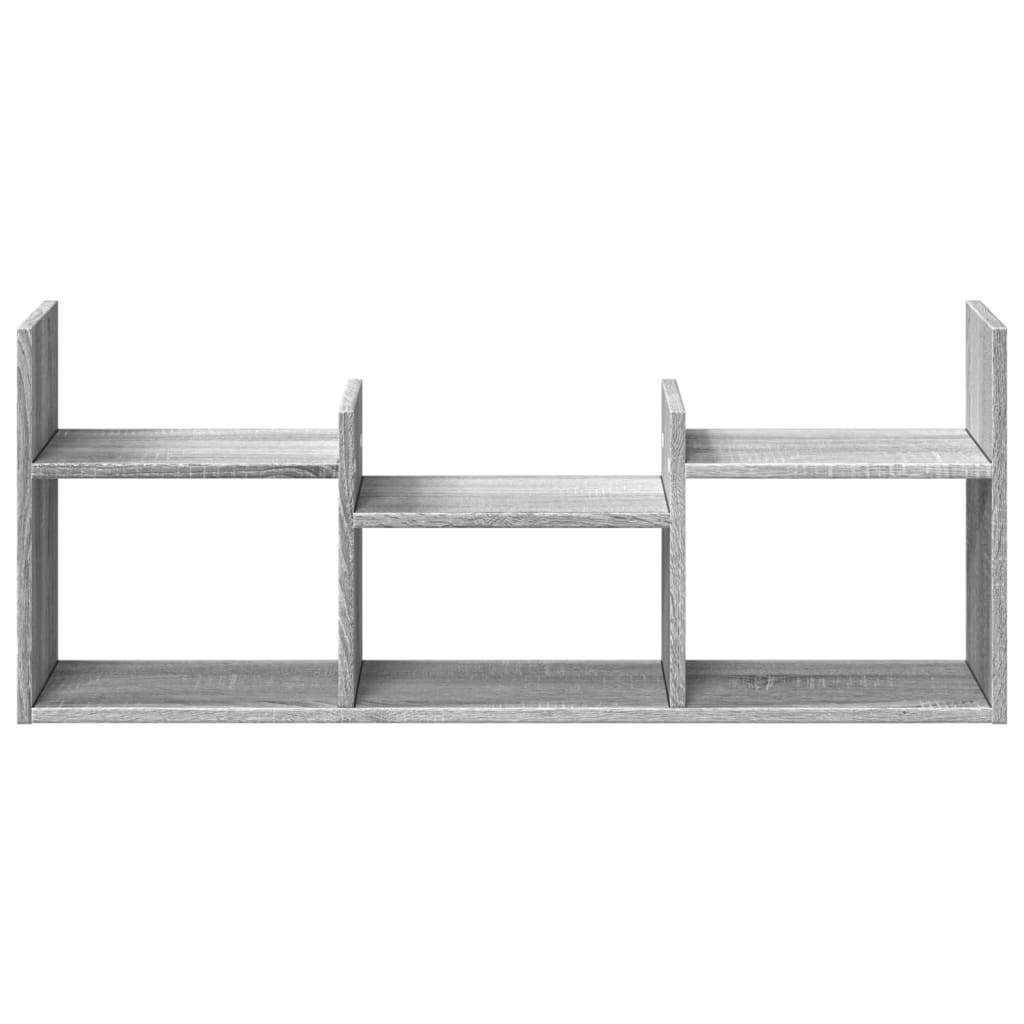 VidaXL Wandkast 100x18x40 cm bewerkt hout grijs sonoma eikenkleurig