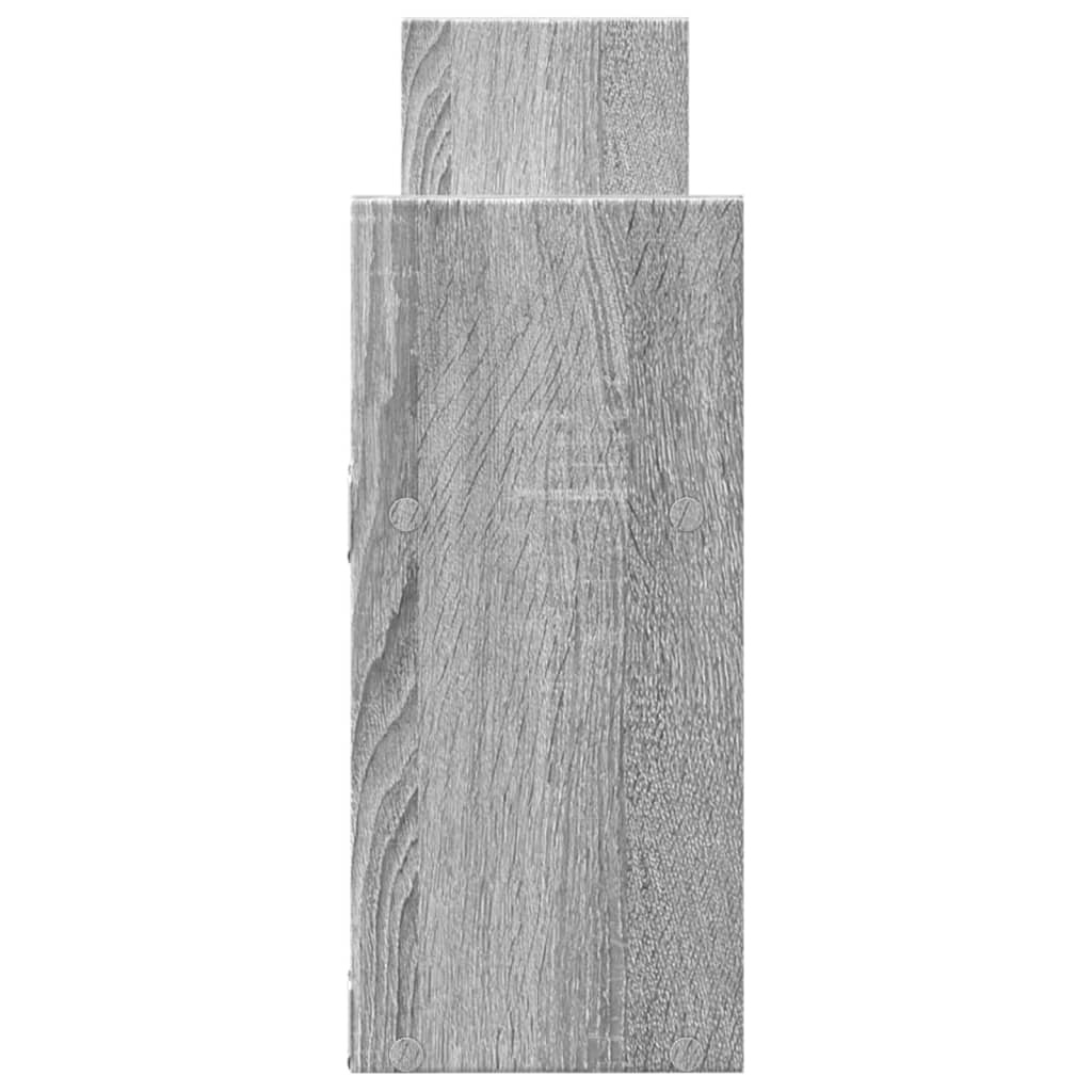 VidaXL Wandkast 100x18x40 cm bewerkt hout grijs sonoma eikenkleurig