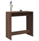 VidaXL Bartafel 102x50x103,5 cm bewerkt hout bruin eikenkleur