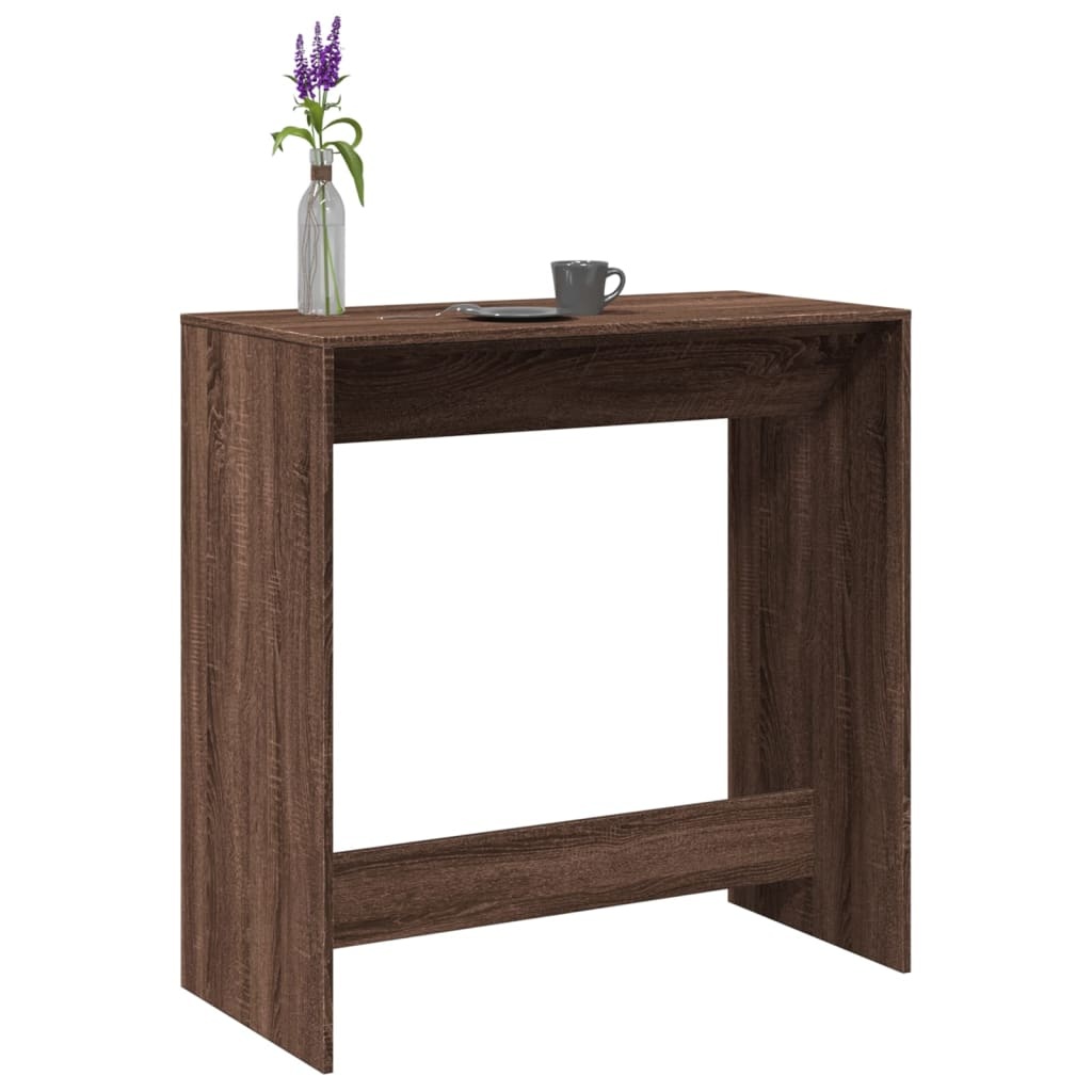 VidaXL Bartafel 102x50x103,5 cm bewerkt hout bruin eikenkleur