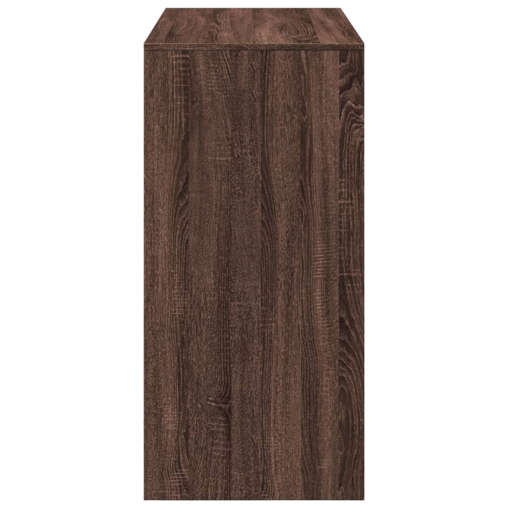 VidaXL Bartafel 102x50x103,5 cm bewerkt hout bruin eikenkleur