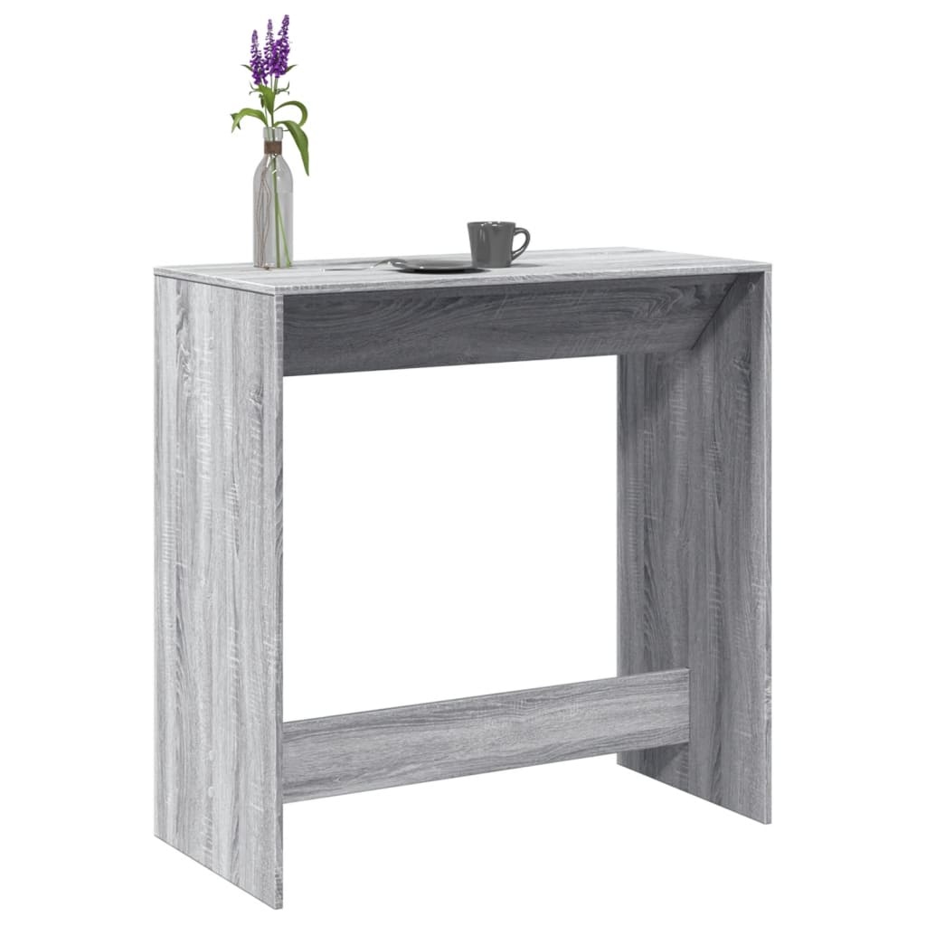 VidaXL Bartafel 102x50x103,5 cm bewerkt hout grijs sonoma eikenkleur
