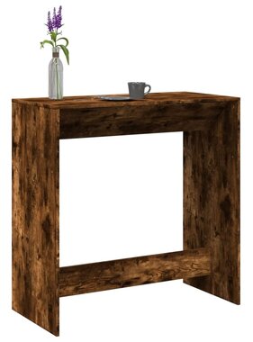 VidaXL Bartafel 102x50x103,5 cm bewerkt hout gerookt eikenkleur