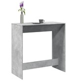 VidaXL Bartafel 102x50x103,5 cm bewerkt hout betongrijs