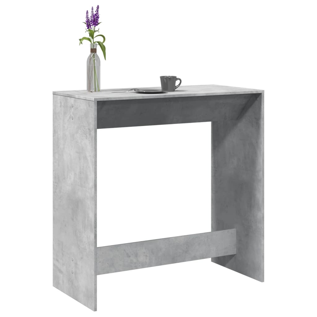 VidaXL Bartafel 102x50x103,5 cm bewerkt hout betongrijs