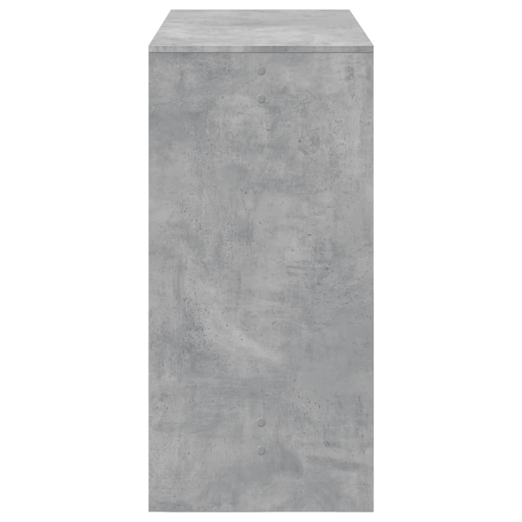 VidaXL Bartafel 102x50x103,5 cm bewerkt hout betongrijs