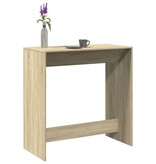 VidaXL Bartafel 102x50x103,5 cm bewerkt hout sonoma eikenkleur