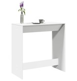 VidaXL Bartafel 102x50x103,5 cm bewerkt hout wit