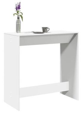 VidaXL Bartafel 102x50x103,5 cm bewerkt hout wit