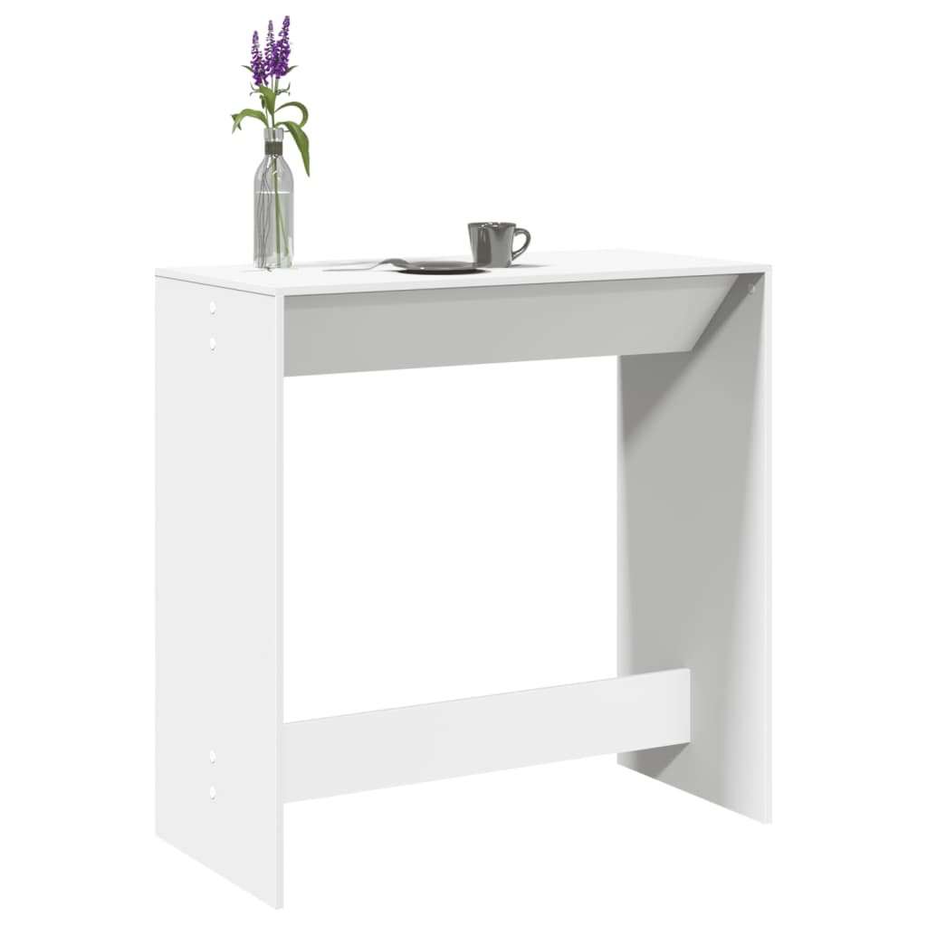 VidaXL Bartafel 102x50x103,5 cm bewerkt hout wit