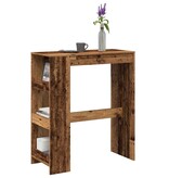 VidaXL Bartafel met rekken 90x40x103,5 cm bewerkt hout oud houtkleurig