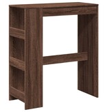 VidaXL Bartafel met rekken 90x40x103,5 cm bewerkt hout bruin eiken