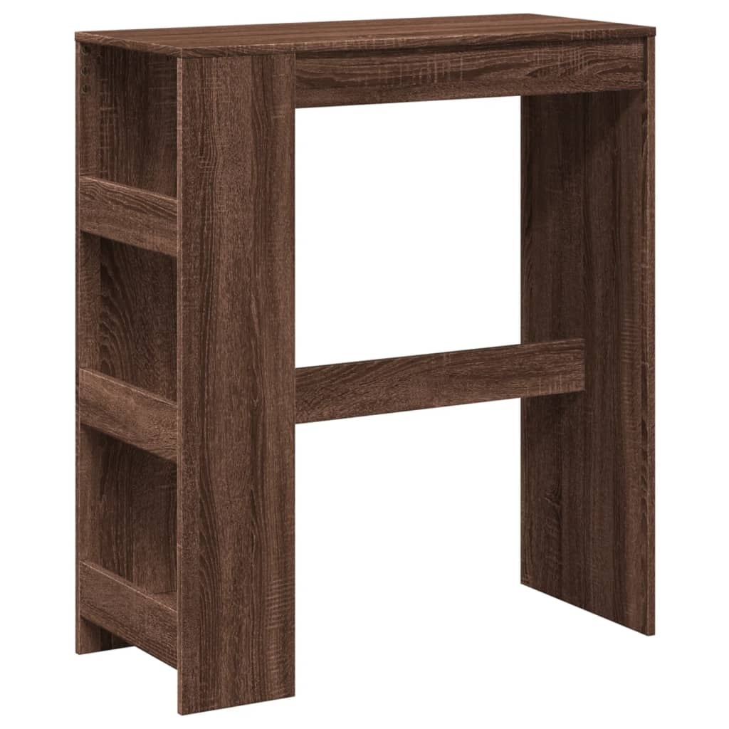 VidaXL Bartafel met rekken 90x40x103,5 cm bewerkt hout bruin eiken