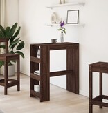 VidaXL Bartafel met rekken 90x40x103,5 cm bewerkt hout bruin eiken