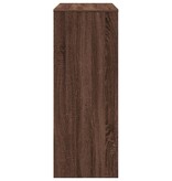 VidaXL Bartafel met rekken 90x40x103,5 cm bewerkt hout bruin eiken