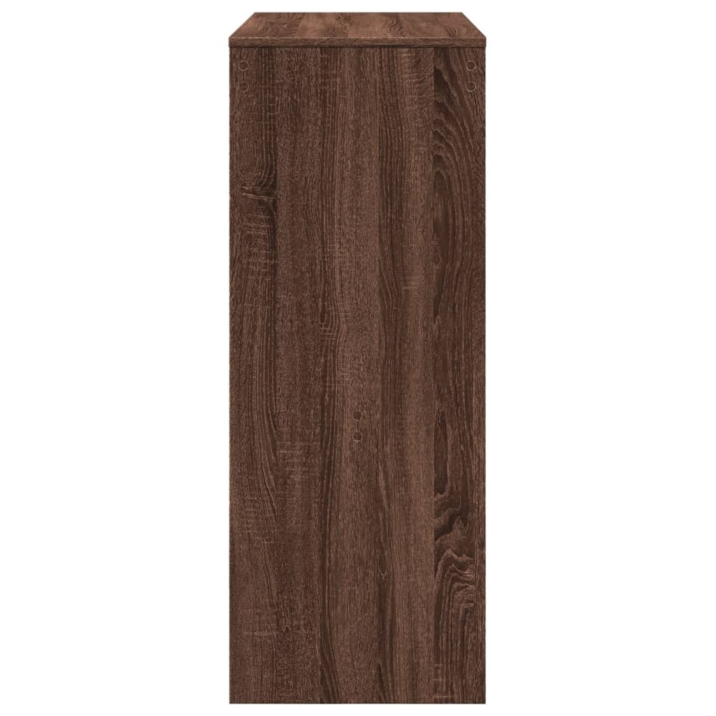 VidaXL Bartafel met rekken 90x40x103,5 cm bewerkt hout bruin eiken