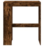 VidaXL Bartafel met rekken 90x40x103,5 cm bewerkt hout gerookt eiken