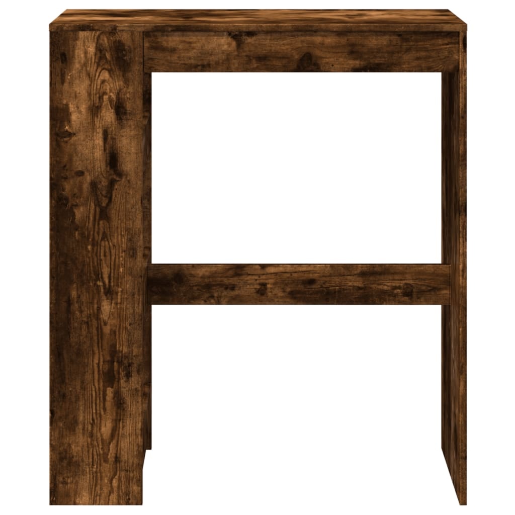 VidaXL Bartafel met rekken 90x40x103,5 cm bewerkt hout gerookt eiken