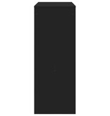 VidaXL Bartafel met rekken 90x40x103,5 cm bewerkt hout zwart