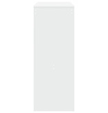 VidaXL Bartafel met rekken 90x40x103,5 cm bewerkt hout wit