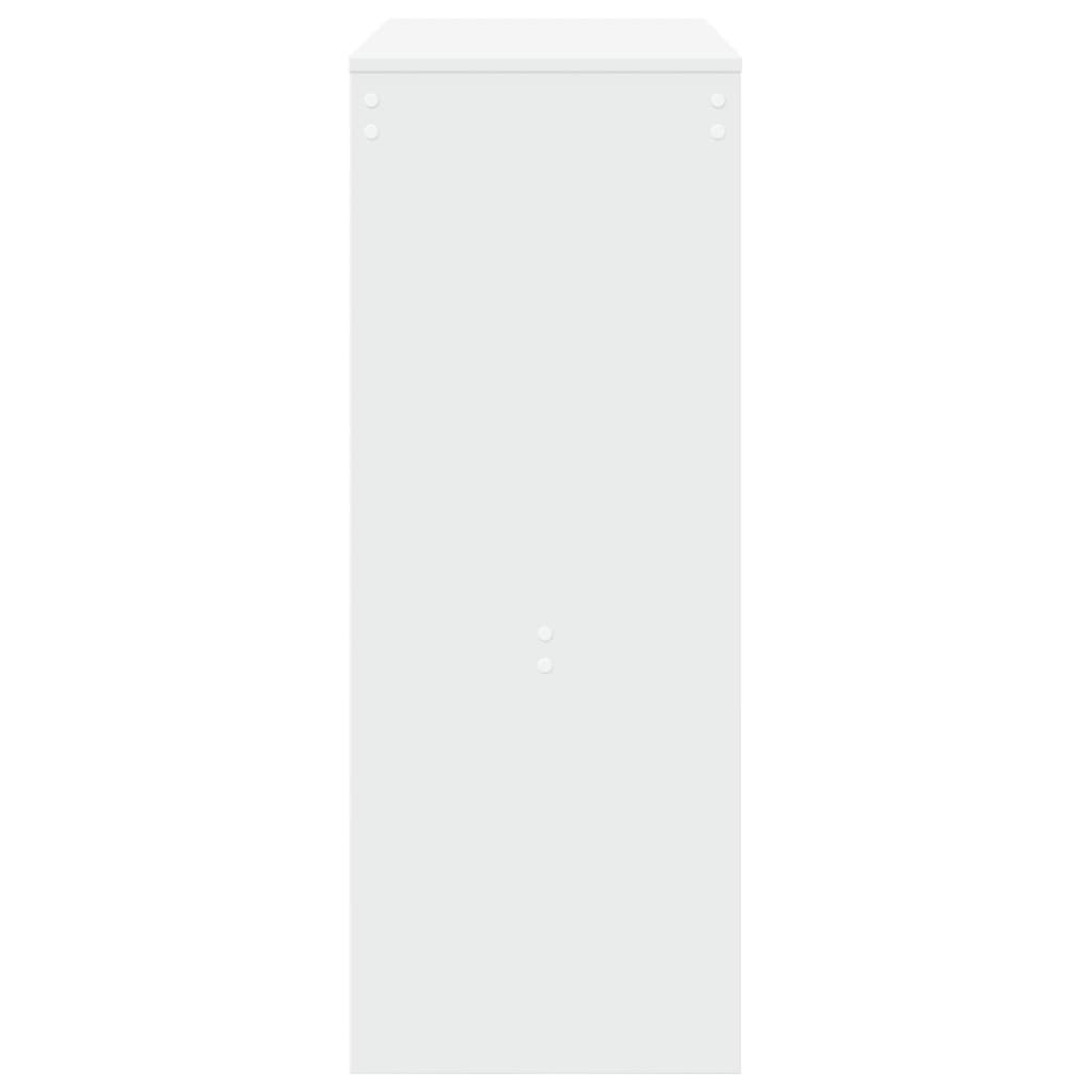 VidaXL Bartafel met rekken 90x40x103,5 cm bewerkt hout wit