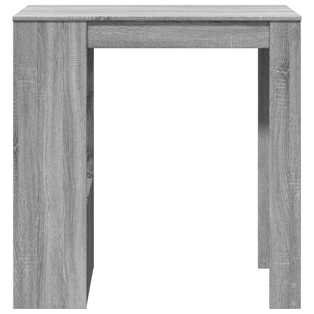 VidaXL Bartafel met rekken 102x50x103,5 cm bewerkt hout grijs sonoma