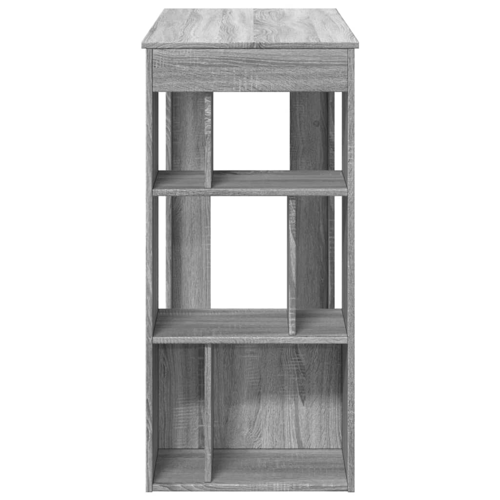 VidaXL Bartafel met rekken 102x50x103,5 cm bewerkt hout grijs sonoma