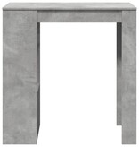VidaXL Bartafel met rekken 102x50x103,5 cm bewerkt hout betongrijs
