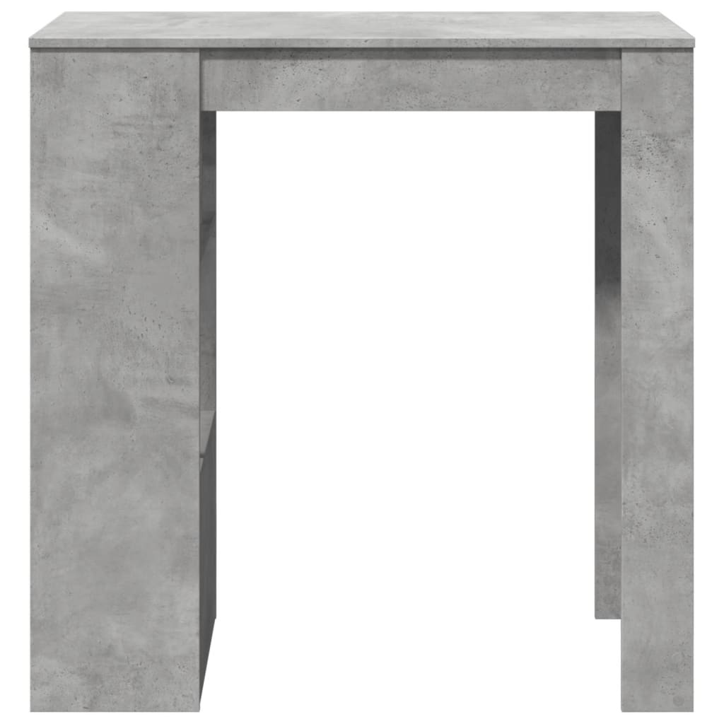 VidaXL Bartafel met rekken 102x50x103,5 cm bewerkt hout betongrijs