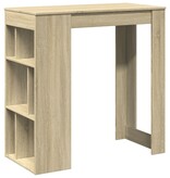VidaXL Bartafel met rekken 102x50x103,5 cm hout sonoma eikenkleur