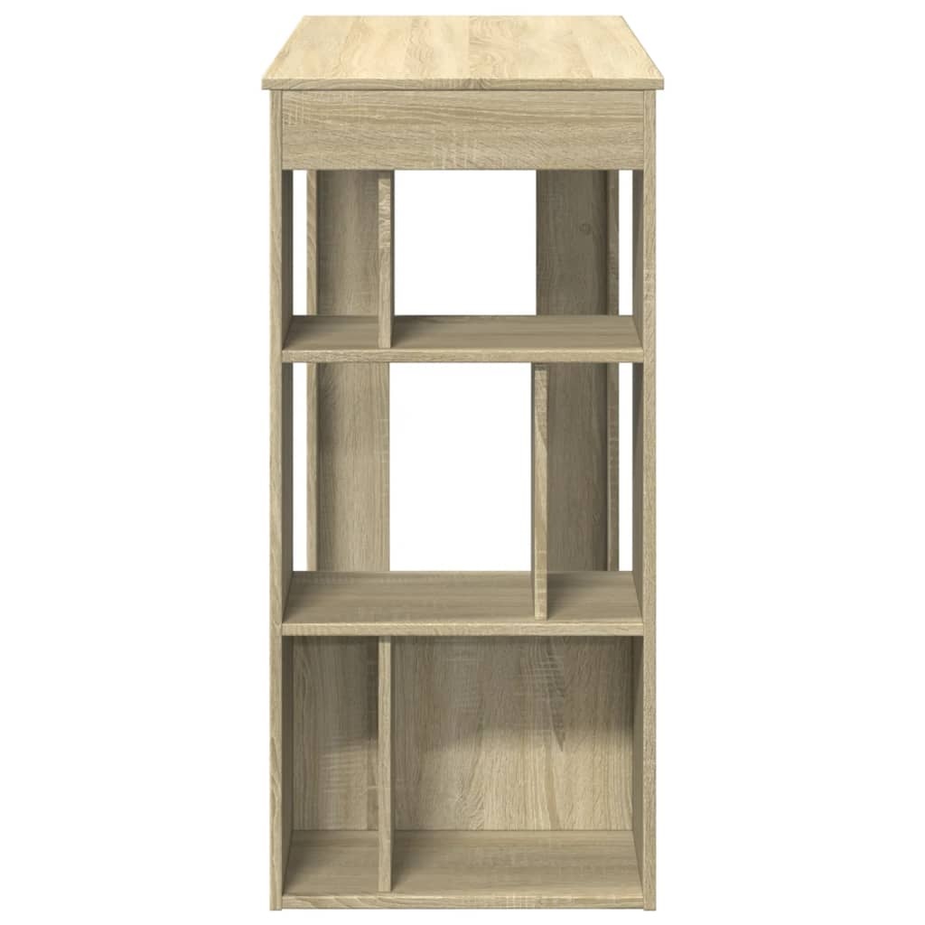 VidaXL Bartafel met rekken 102x50x103,5 cm hout sonoma eikenkleur