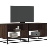 VidaXL Tv-meubel 120,5x40x46 cm bewerkt hout metaal bruin eikenkleur