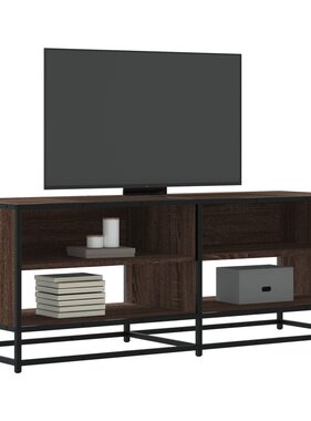 VidaXL Tv-meubel 120,5x40x46 cm bewerkt hout metaal bruin eikenkleur