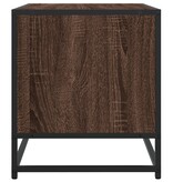 VidaXL Tv-meubel 120,5x40x46 cm bewerkt hout metaal bruin eikenkleur
