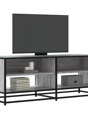 VidaXL Tv-meubel 120,5x40x46 cm bewerkt hout metaal grijs sonoma eiken