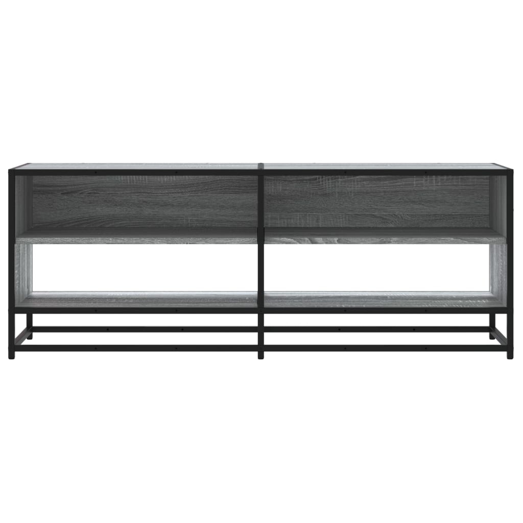 VidaXL Tv-meubel 120,5x40x46 cm bewerkt hout metaal grijs sonoma eiken