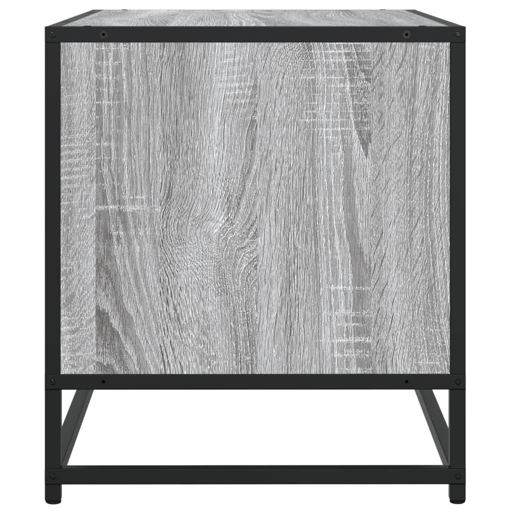 VidaXL Tv-meubel 120,5x40x46 cm bewerkt hout metaal grijs sonoma eiken