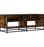 VidaXL Tv-meubel 120,5x40x46 cm bewerkt hout metaal gerookt eikenkleur